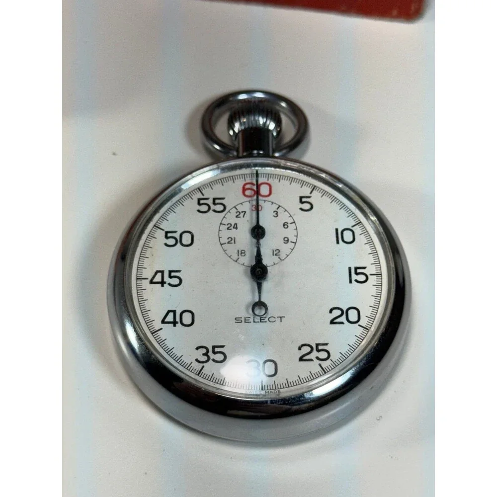 Vintage Nice Select Stopwatch 1/5 Swiss Made Tested Working - Picture 2 of 5
